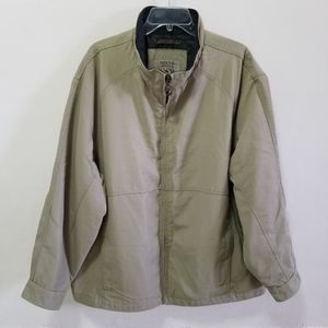 Pacific Trail Mens Jacket Beige Weatherproof Zip Up XXL Neck Wool Winter Snow